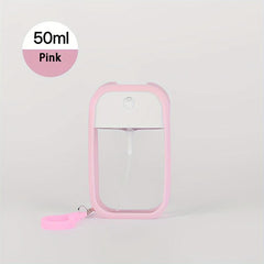 Refillable Portable Spray Bottle with Keychain for Hand Sanitizer and Fragrance