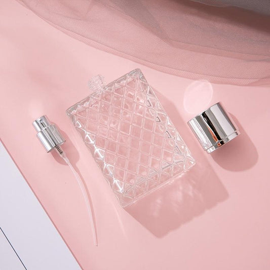 100ml Refillable Spray Perfume Bottle Clear Glass Essential Container
