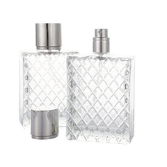100ml Refillable Spray Perfume Bottle Clear Glass Essential Container