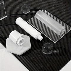 Frosted Airless Pump Bottle for Travel - Refillable Cosmetic Container