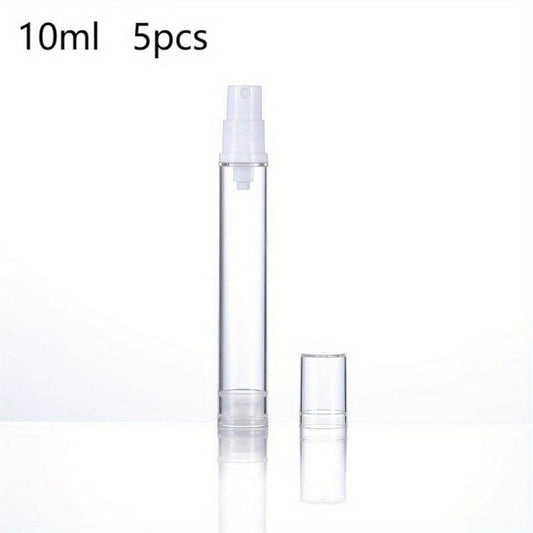 5pcs Vacuum Spray Pump Bottles Clear Cosmetic Sample Travel Container