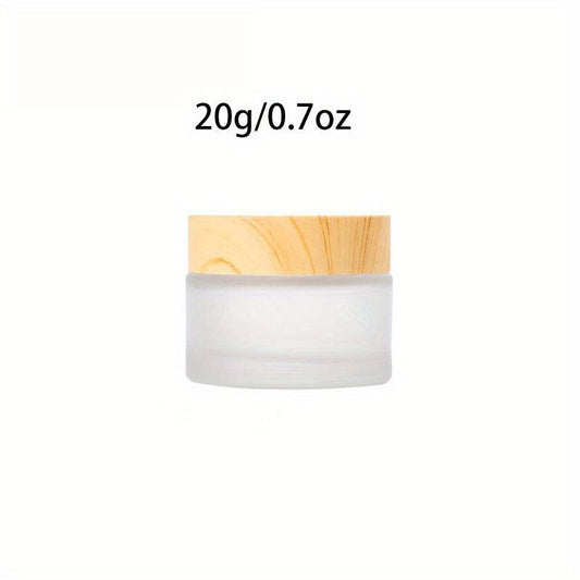 Travel Friendly Clear Cosmetic Jars and Bottles for Face Cream Lotion
