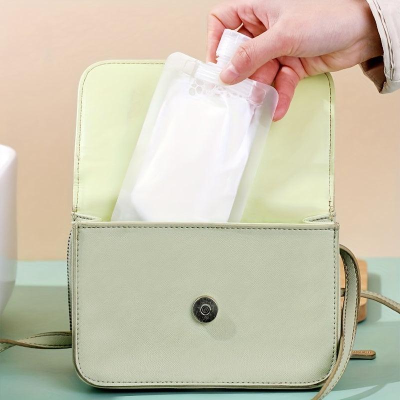 3pcs Empty Squeeze Pouch Makeup Bags Leakproof Portable Cosmetic Containers