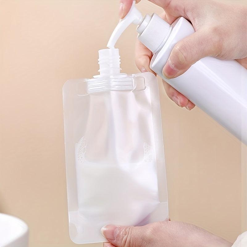 3pcs Empty Squeeze Pouch Makeup Bags Leakproof Portable Cosmetic Containers