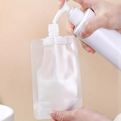 3pcs Empty Squeeze Pouch Makeup Bags Leakproof Portable Cosmetic Containers