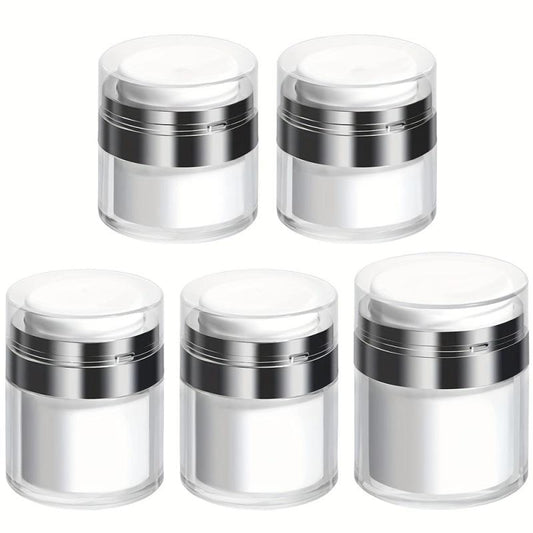 5pcs Airless Pump Dispenser Cream Vacuum Bottle Toiletries Travel Con