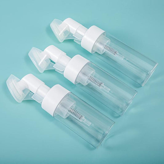 Empty Soap Foaming Bottle with Silicone Brush Head 100-120 ml