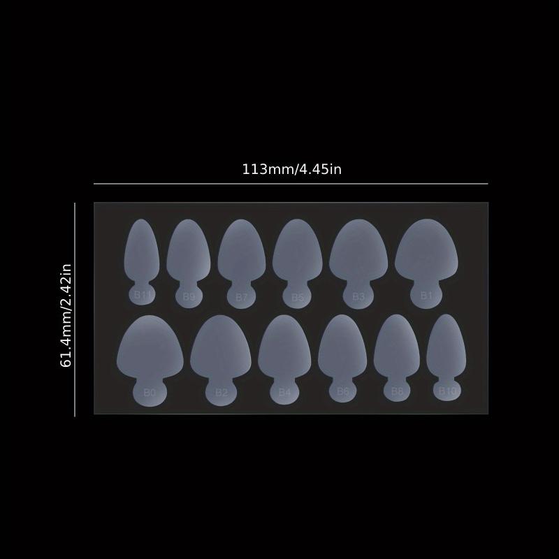 60pcs Silicone Dual Nail Forms for French Nails & Gel Extensions