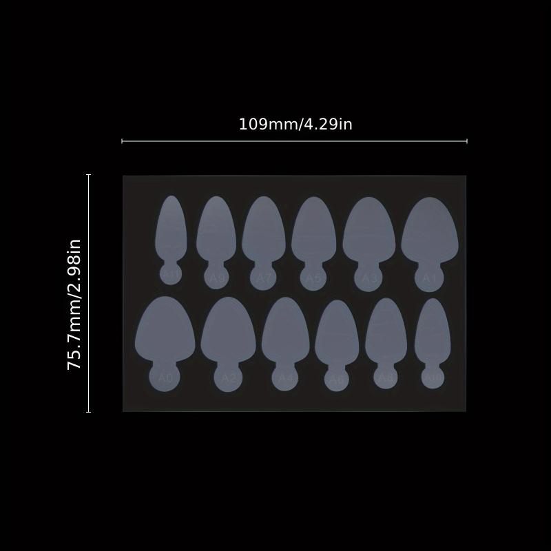 60pcs Silicone Dual Nail Forms for French Nails & Gel Extensions