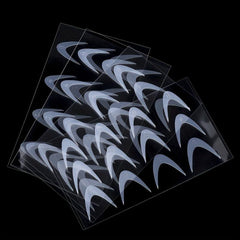 60pcs Silicone Dual Nail Forms for French Nails & Gel Extensions