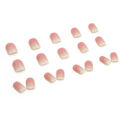 Gradient Nude Acrylic Press On Nails for Women - Easy Application & Long Lasting