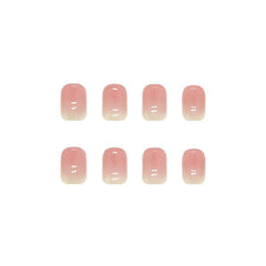 Gradient Nude Acrylic Press On Nails for Women - Easy Application & Long Lasting