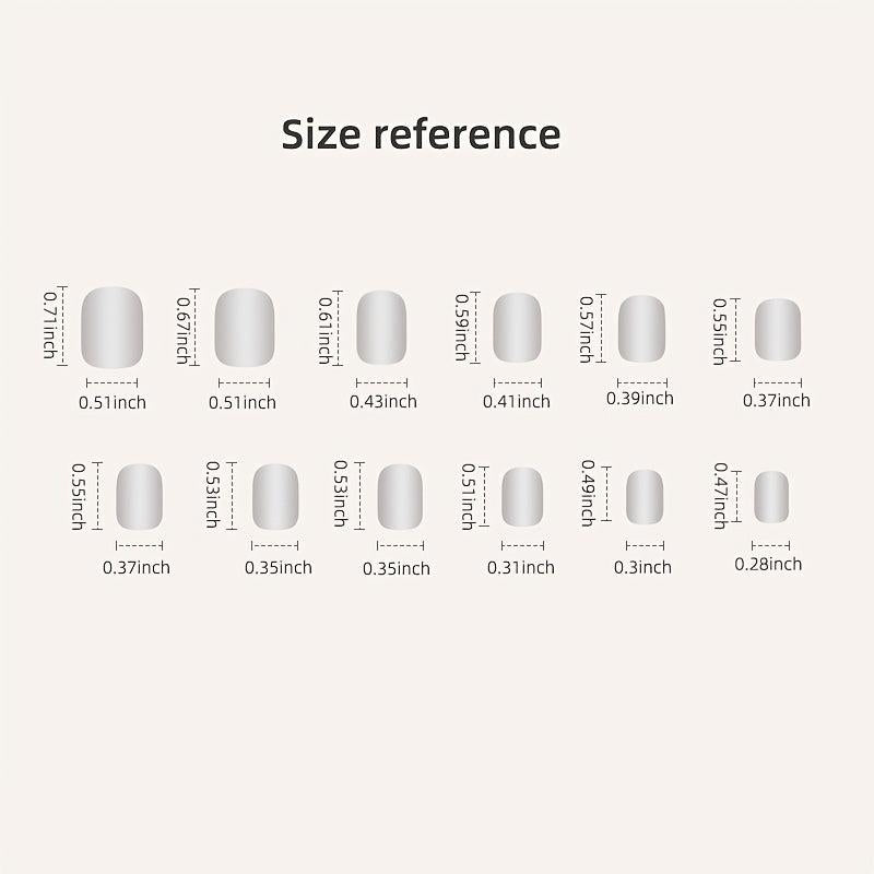 Gradient Nude Acrylic Press On Nails for Women - Easy Application & Long Lasting