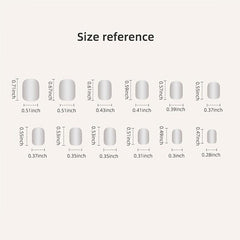 Gradient Nude Acrylic Press On Nails for Women - Easy Application & Long Lasting
