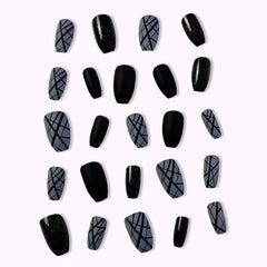 Glitter False Nails Frosted Sparkling Press On Nails Halloween