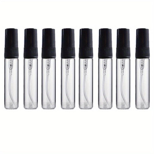 8pcs Portable Perfume Bottle Set Glass Spray Container Travel Atomizer