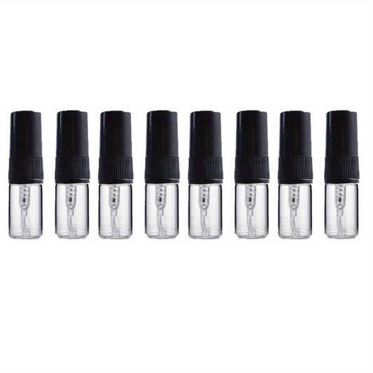 8pcs Portable Perfume Bottle Set Glass Spray Container Travel Atomizer
