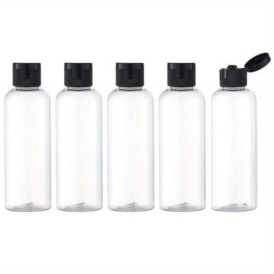 5pcs 3 4Oz Travel Bottles Flip Cap Empty Transparent Dispenser Container