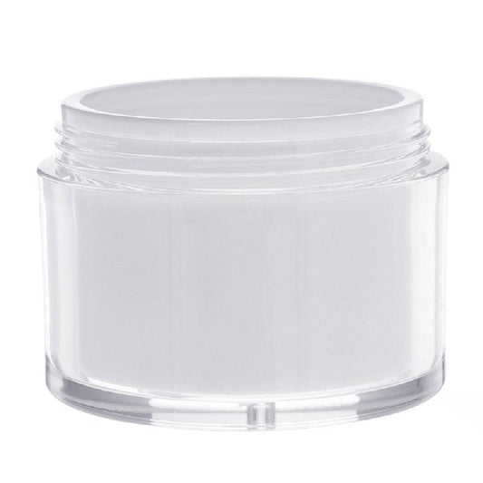 2pcs Airless Pump Jars for Travel Skincare Creams 30ml 50ml with Lids