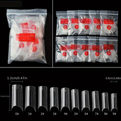 500 pcs French Acrylic False Nails Clear Tips Long Lasting