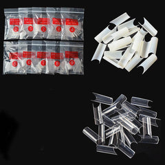 500 pcs French Acrylic False Nails Clear Tips Long Lasting