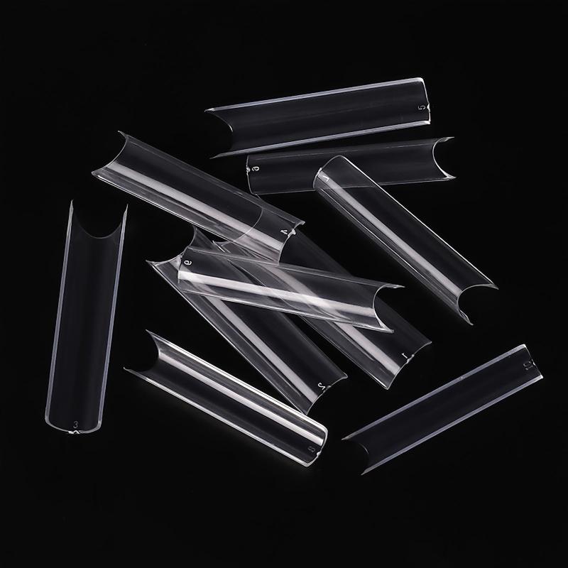 500 Pcs Extra Long C Pipe Style Acrylic Nail Art Tips