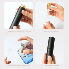 8ml Refillable Perfume Atomizer Travel Liquid Container Aluminum Spray