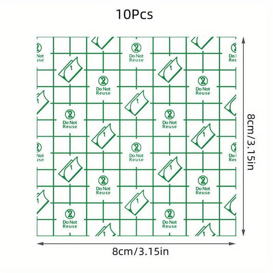 100Pcs Disposable Waterproof Makeup Hand Palettes Adhesive Cosmetic DIY Tool