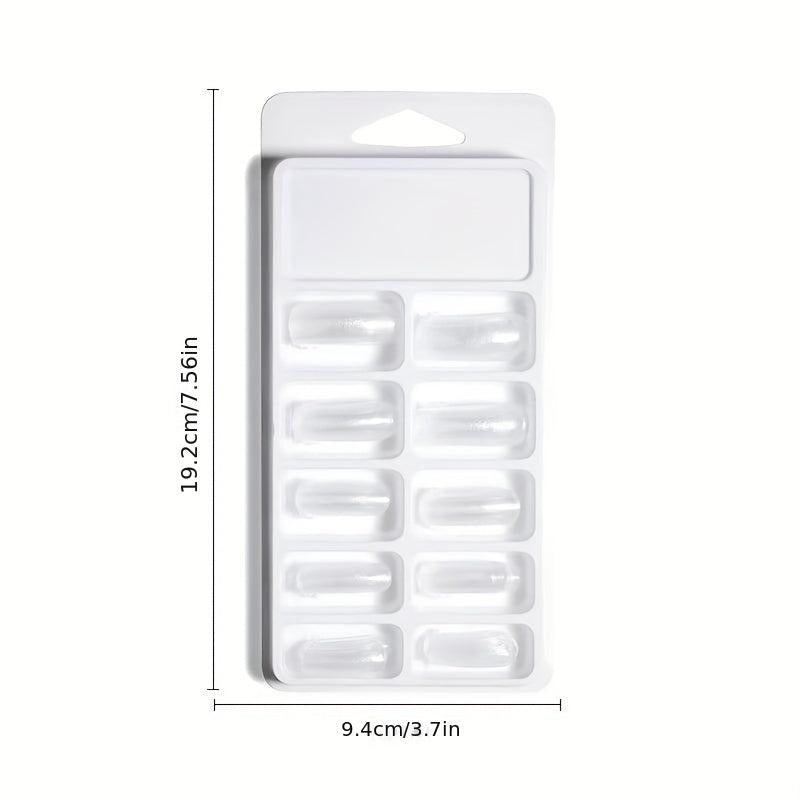 Poly Extension Gel Nail Forms 100pcs Clear Extension Tips Set Acrylic False Nail