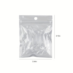 60 pcs Clear Acrylic Nail Extension Forms Full Cover Nail Tips Kit