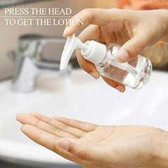4Pcs 50ml Travel Bottles Pump Foamer Lotion Dispenser Clear Plastic Mini