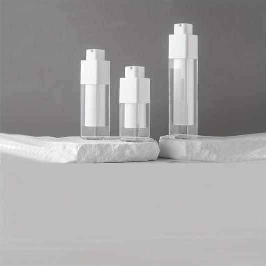 Clear Airless Pump Bottle for Travel Size - Refillable Cosmetic Container