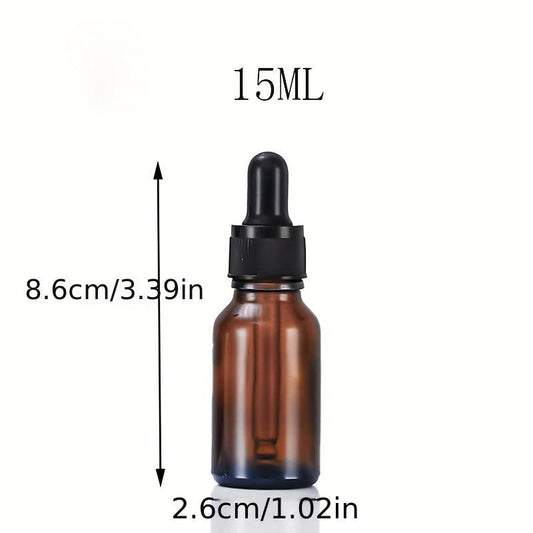 Clear Glass Dropper Bottle 5ml 15 - Perfume Cosmetic Liquid Containers