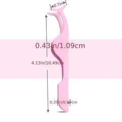 Lash Tweezers Pink Rose Red Beauty Eye Lash Makeup Tools