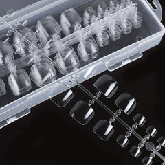 240pcs Clear Press On Toenails Soft Gel Full Cover Toe Nail Tips