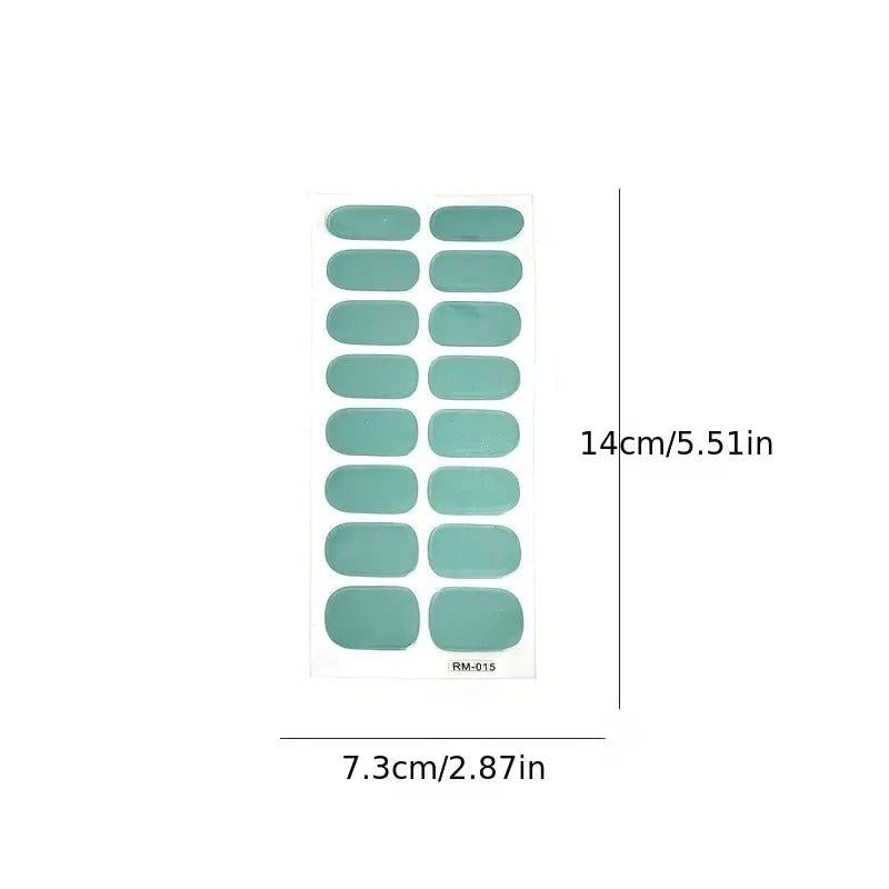 3D Bronzing Nail Strips Laser Nail Stickers