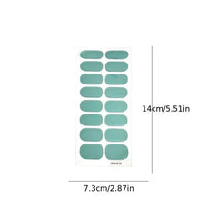 3D Bronzing Nail Strips Laser Nail Stickers