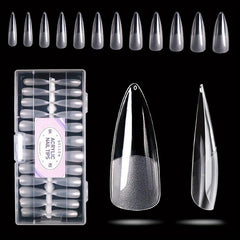 Pre Shaped False Nail Tips - Square Coffin Almond Stiletto