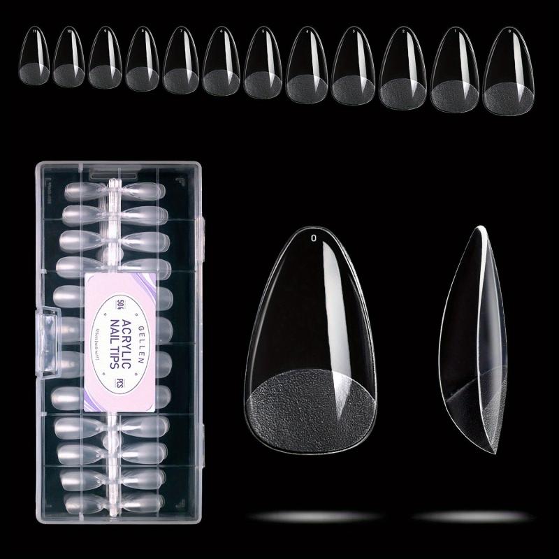 Pre Shaped False Nail Tips - Square Coffin Almond Stiletto