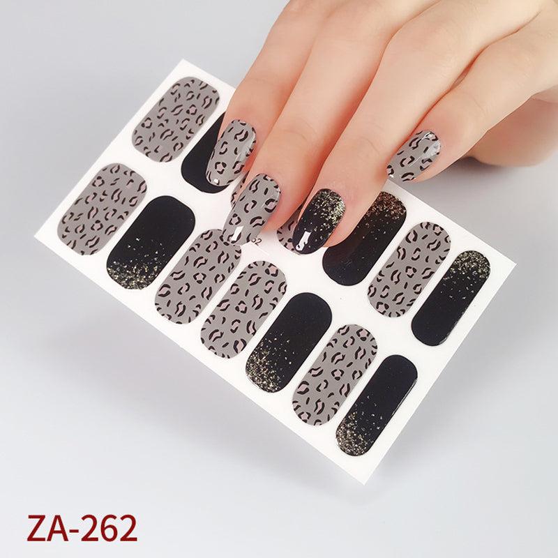 Leopard Print Nail Sticker Flash Patch Nail Paste
