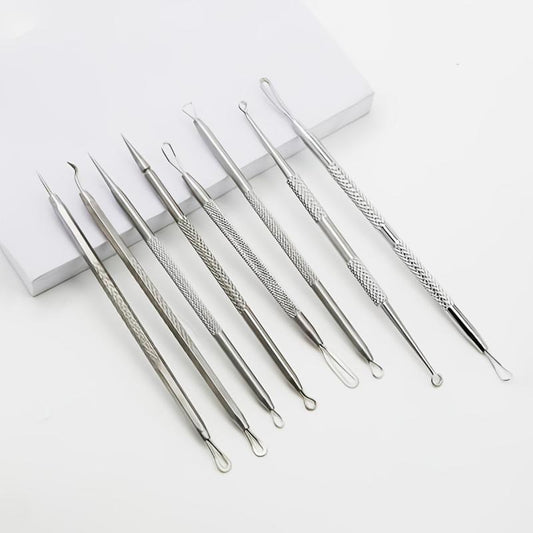 Stainless Steel Acne Clips Cell Clips Acne Needles - 5 Sets