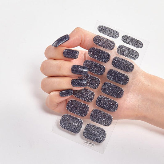 16Pcs Nail Polish Nail Decoration DIY Powder Sequins Glitter Nail Sticker