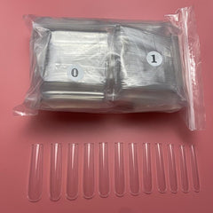 Clear Acrylic Nail Tips XL Coffin Shape False Nails