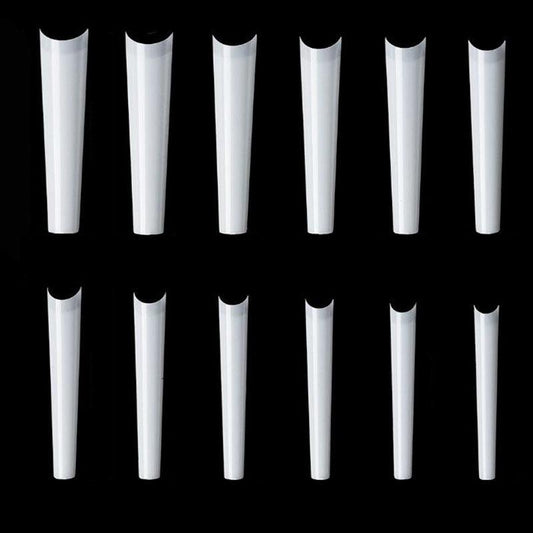 600 pcs Clear Long Coffin Nails Tips for Acrylic & Press On