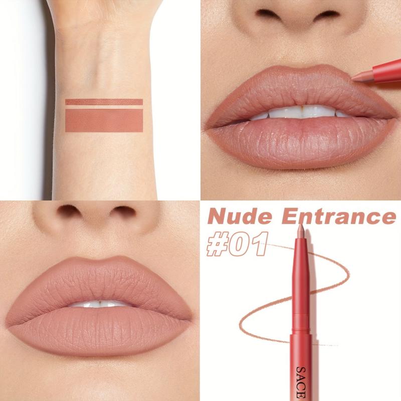 SACE LADY Velvet Mousse Lip Liner & Brush - Highly Pigmented Lip Makeup