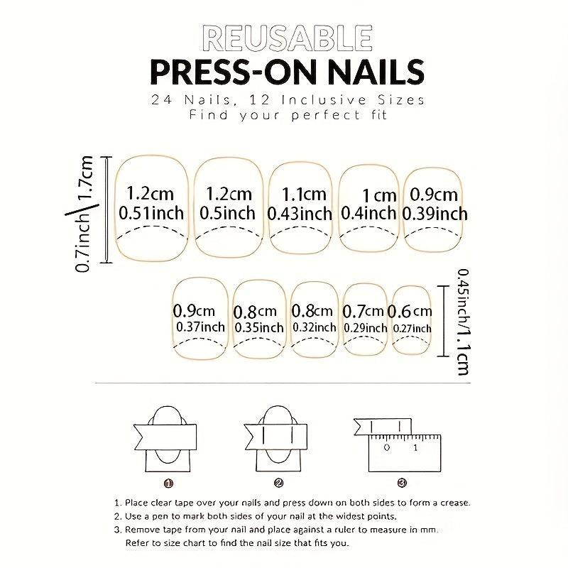 Halloween Press On Nails 72pcs Ghost Pumpkin
