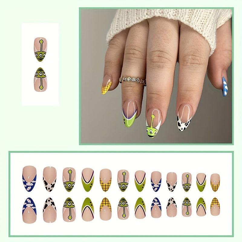Halloween Press On Nails 72pcs Ghost Pumpkin