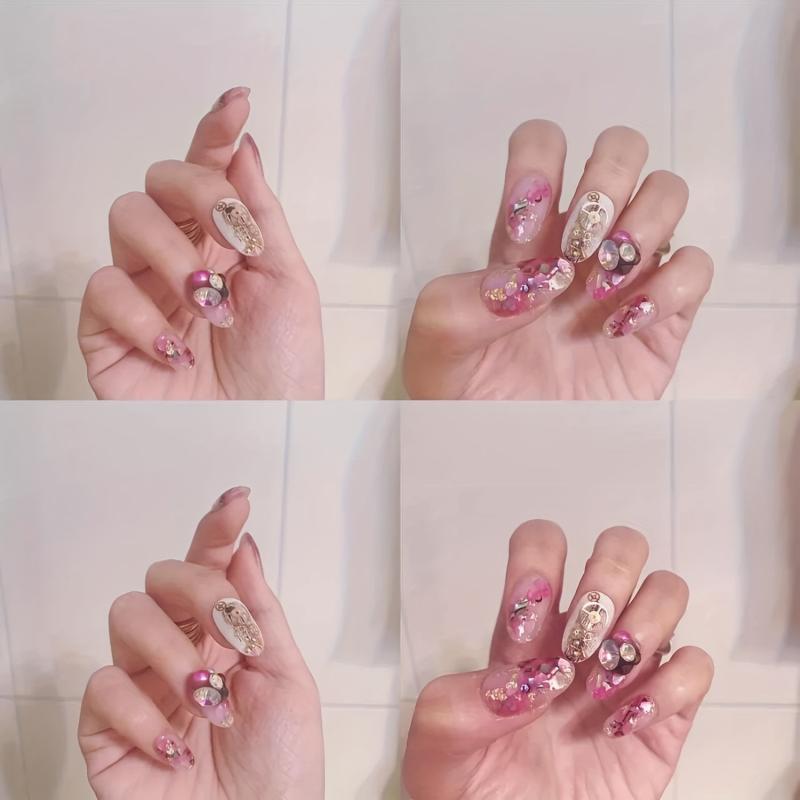 120pcs Oval Shaped False Nail Tips for Nail Extension
