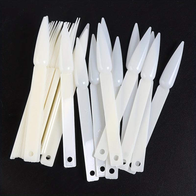 50pcs Fan-shaped Nail Polish Display Board Stiletto Nail Sticks