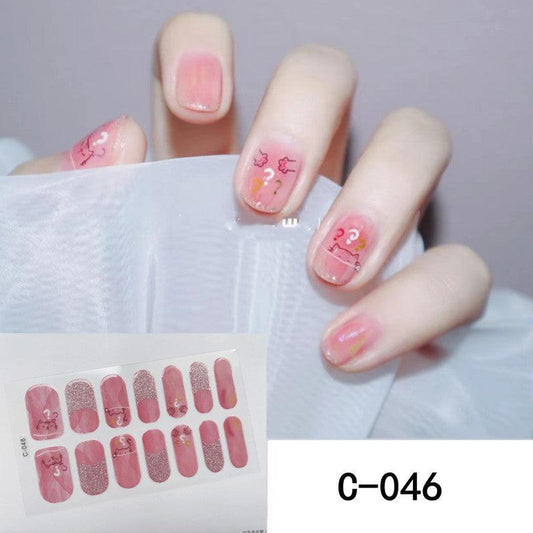 Y2K Nail Strips 3D Full Wraps Self Adhesive Sticker